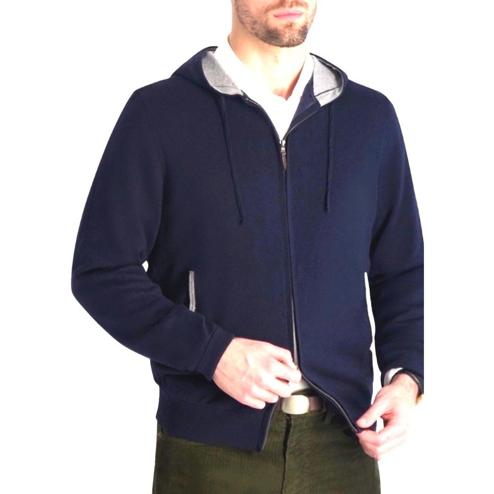 NEW Fairway & Greene Merino Wool Hooded Golf Jacket Mens Size M Luxury Resort